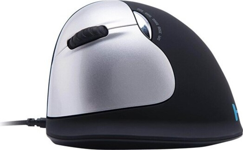 R-Go HE Mouse Ergonomic Mouse Large Left - Mus - 5 - Sølv
