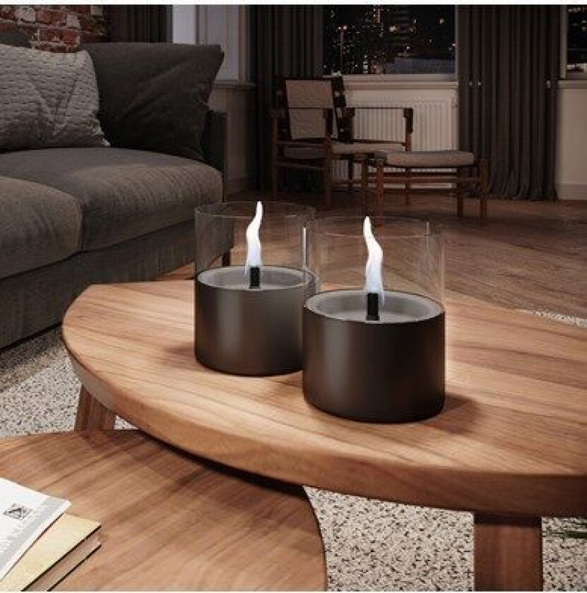 Lilly Bordlykt 8+10 Mørkgrå 2-pkt gaveset