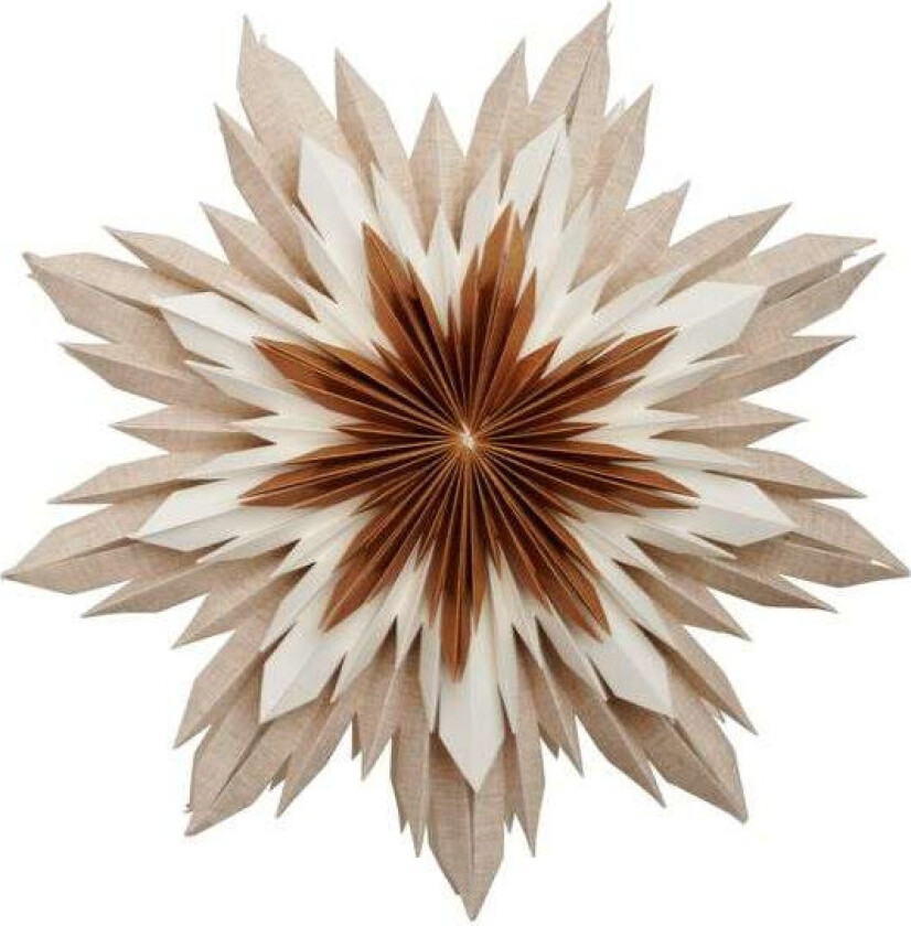 Marta adventsstjerne Ø 60 cm Hvit-brun