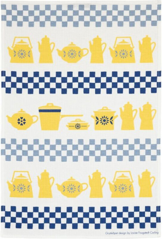 Gryteskapet kjøkkenhåndkle 47x70 cm Multi-Gul-Blå