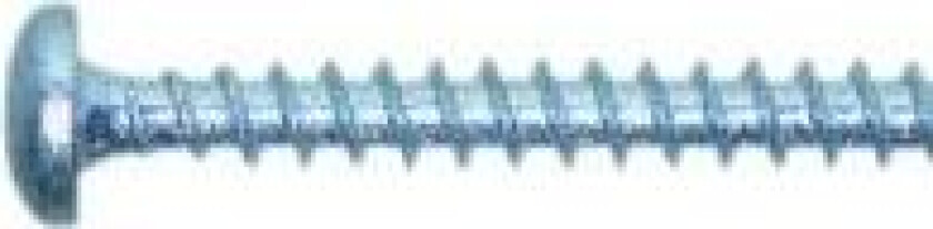 NKT universalskrue 5,0x40mm - TX25, panhoved, groft trægev. Spun, rustfri A4 - 200stk