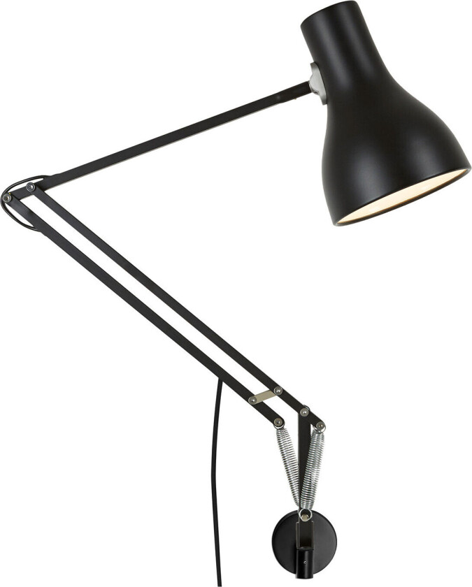 Type 75 Lamp With Wall Bracket Jet Black