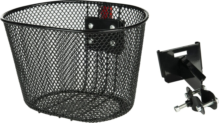Basket for kidsbike, steel 16-24″, sykkelkurv, barn BLACK