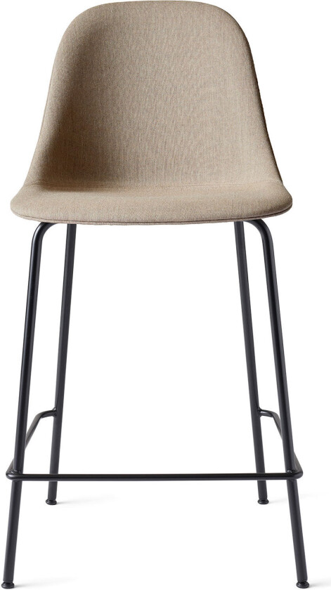 Harbour Counter Side Chair Black Steel Base Shell Textile Remix 2, 233