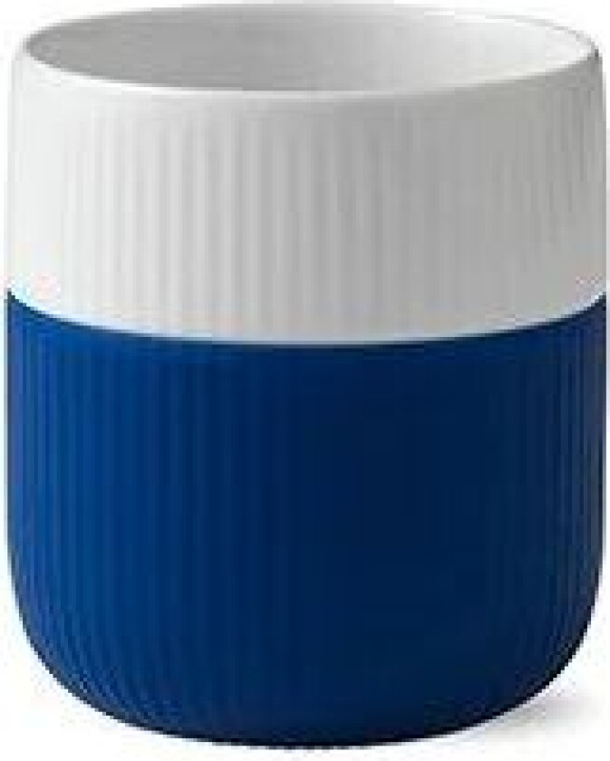 Fluted Contrast krus mega blue (mørkeblå)