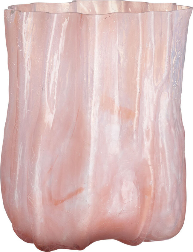 Crackle Vas Pärlrosa 270 Mm