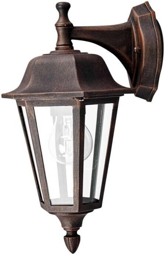 Lamina - utendørsvegglampe i rustoptikk