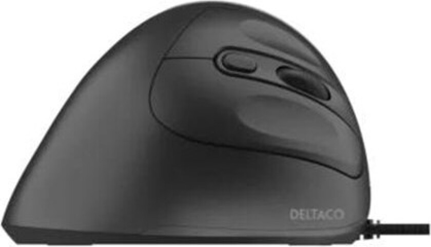 Silent Wired Vertical Mouse 4 buttons 1000-1600 - Ergonomisk mus - 4 - Svart