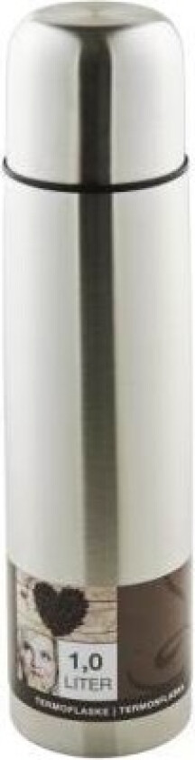 Thermos flask 1.0 litre 18/8 steel