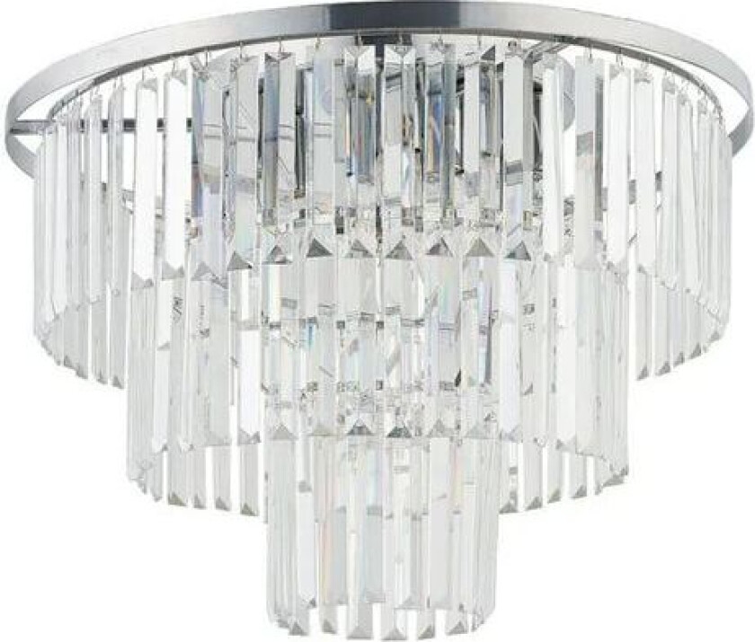 Cristal taklampe M - Sølv