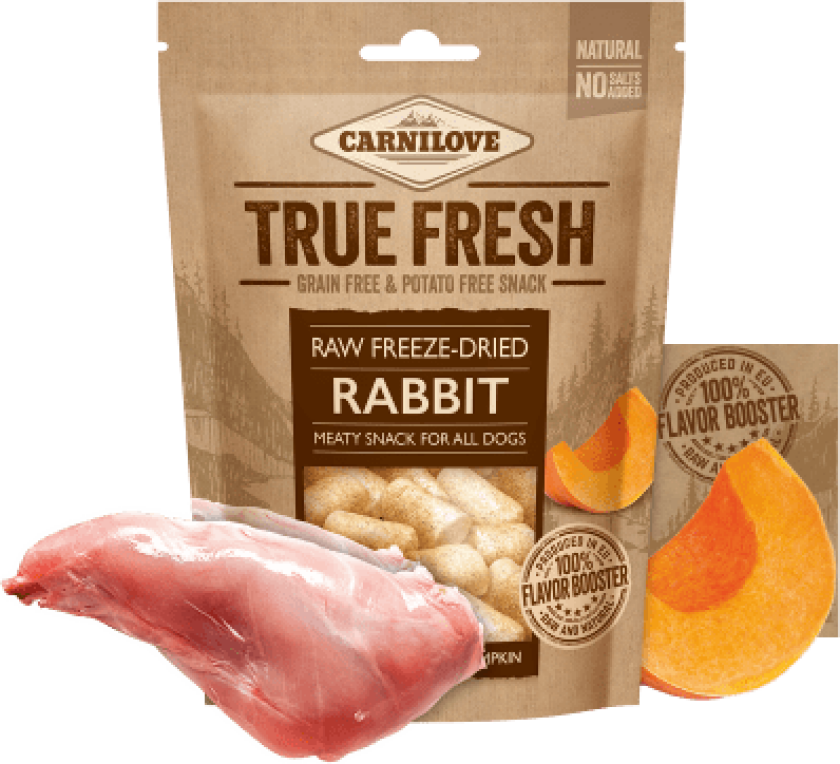 True Fresh Frysetørket Hundesnacks Kanin