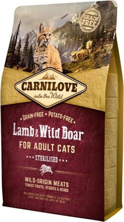 Carnilove Cat Lamb & Wild Boar (2 kg)