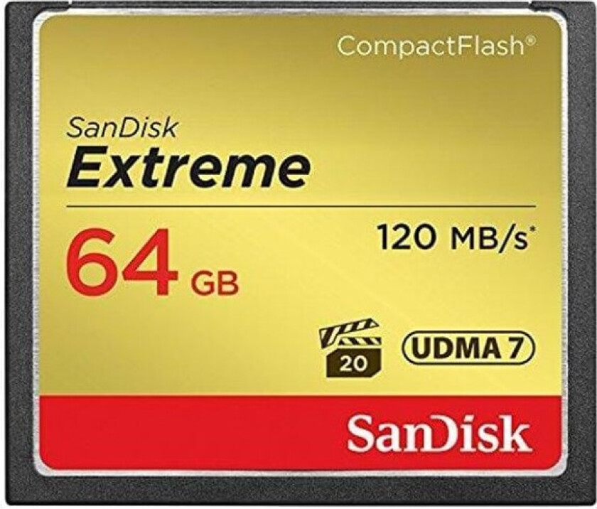 Bilde av Sandisk Extreme 64gb Compactflash Kort