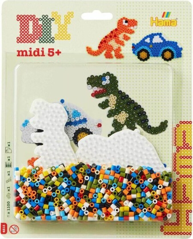 Ironing bead set Dino 1100 pcs.
