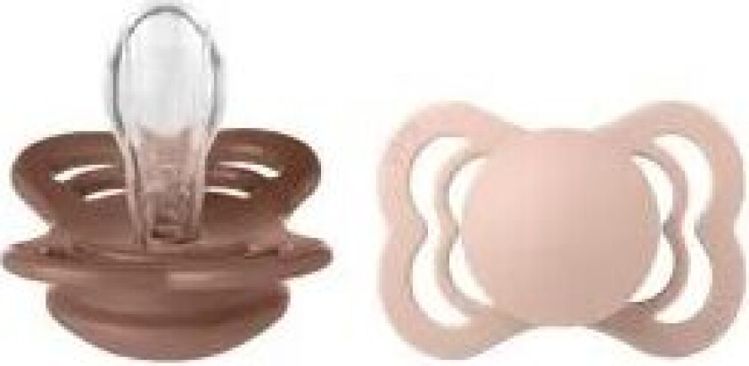 Supreme Silikon Sutter 2-pcs Symmetrisk Woodchuck / Blush str. Str. 1