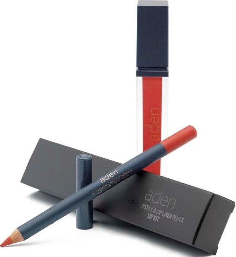 Liquid Lipstick + Lipliner Pencil Set Nectarine 01