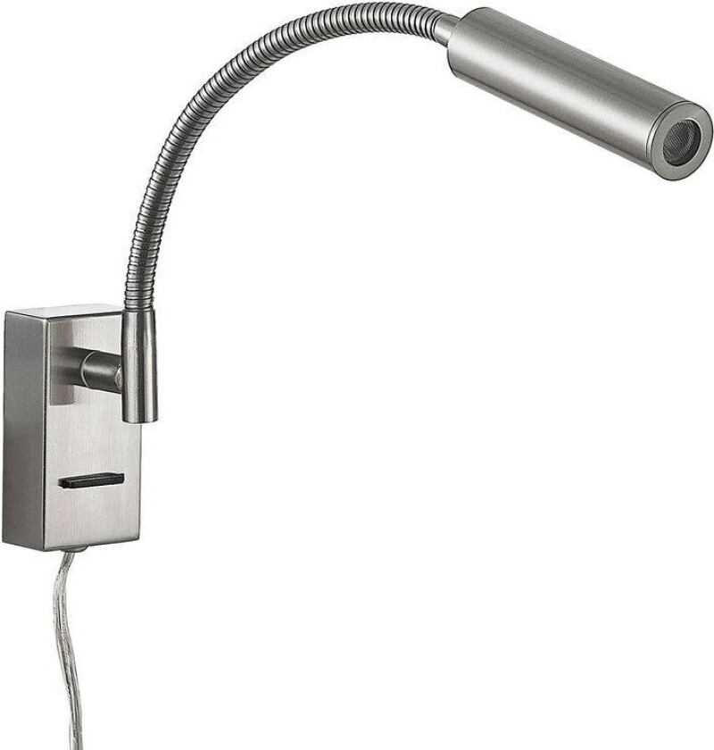 Anaella LED-vegglampe, nikkel, 47 cm