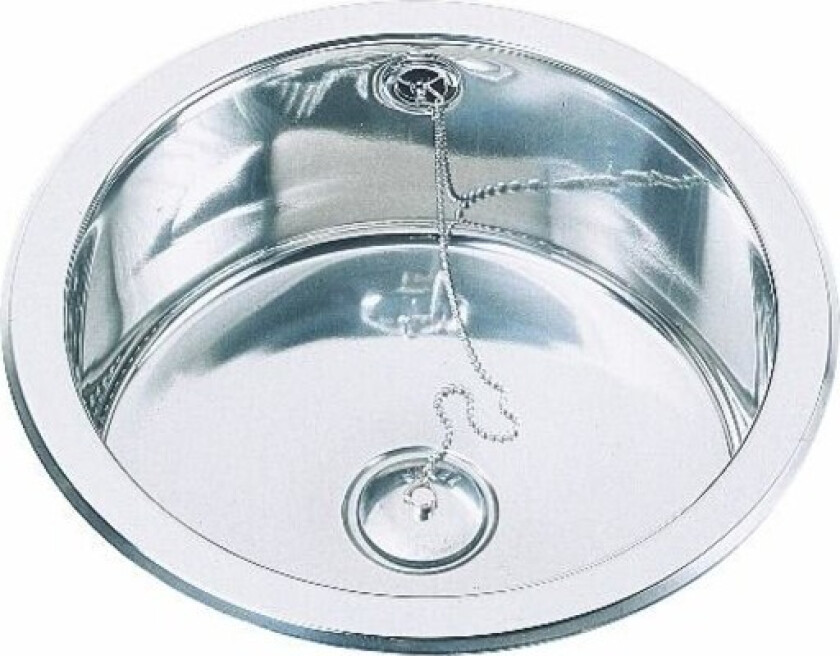 Barents BC313 kjøkkenvask, Ø38 cm, rustfritt stål