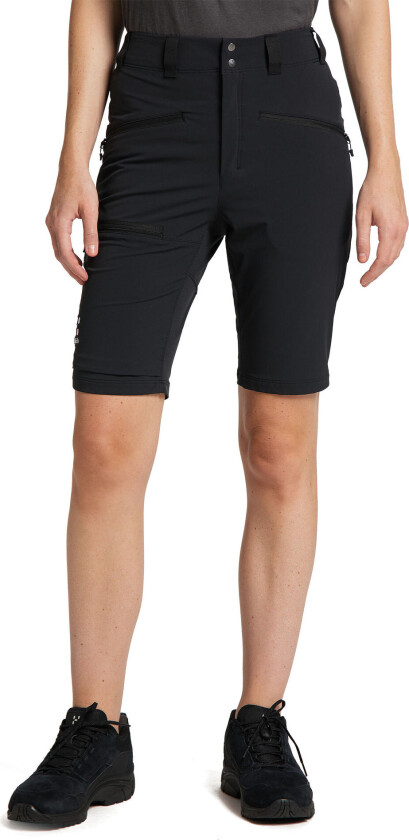 Mid Slim Shorts Women True Black 44
