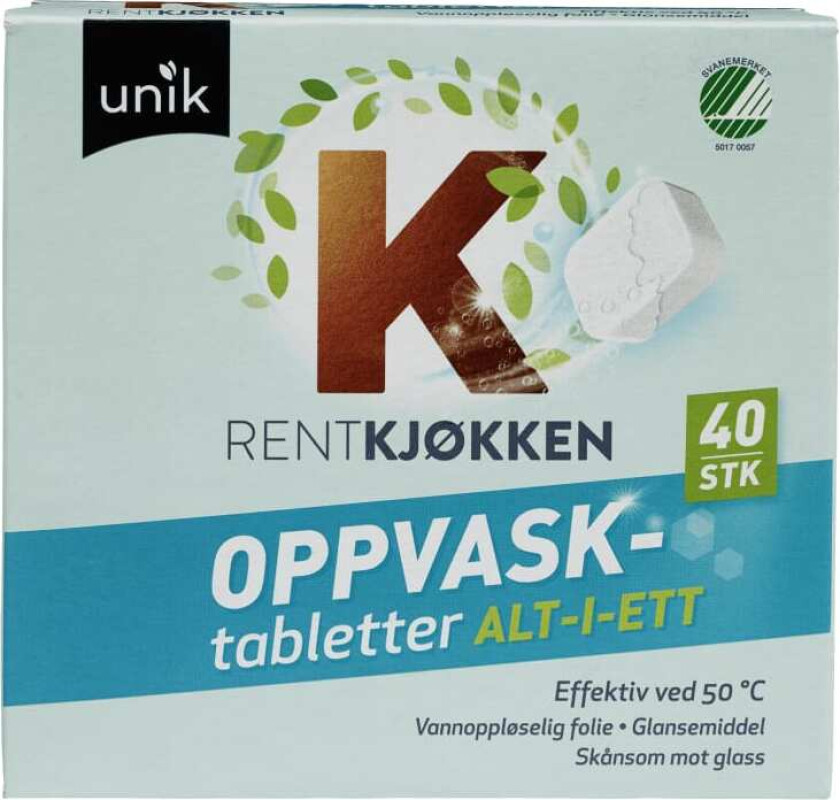 Maskinoppvask Tabletter Alt-I-1 40stk