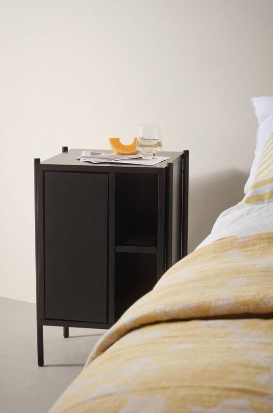 nattbord Svart matt svart