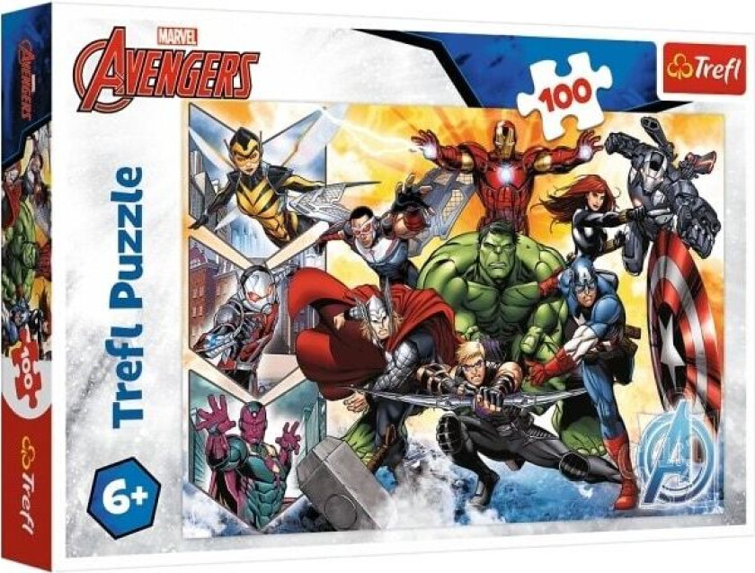 Trefl The power of the Avengers, 100 stykker, Tegneserier, 6 år