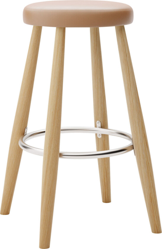 Ch58 Low Stool, Oljad Ek, Lädergrupp C Sif - 95