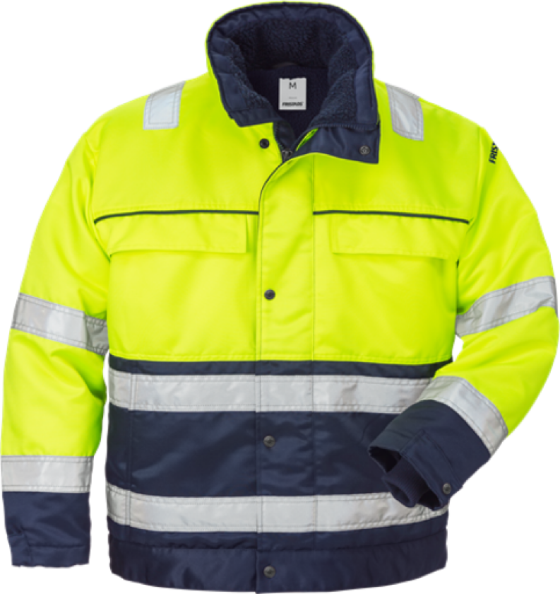 Hi-vis pilotjakke gul/mari m