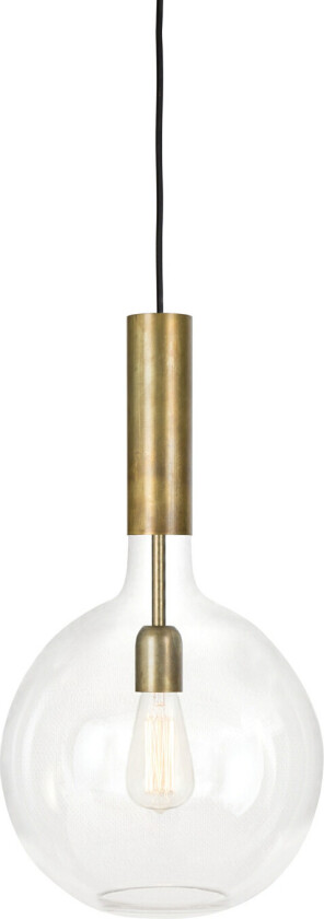 Rosdala pendel klart glass, ubehandlet messing, liten