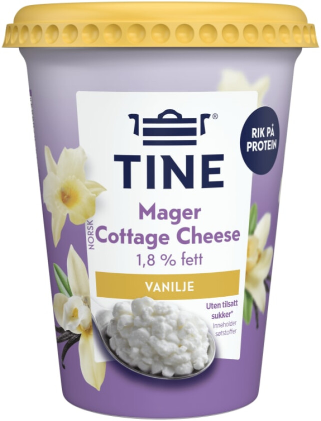 Cottage Cheese Mager 2% Vanilje 400g
