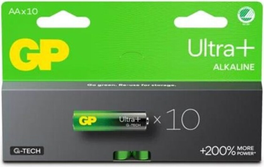 Battery Ultra Plus Alkaline AA/LR6 10-pack