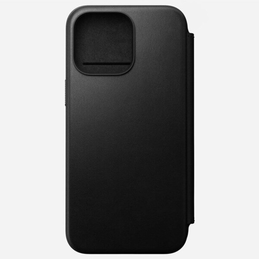 iPhone 15 Pro Max Modern Leather Folio Deksel - MagSafe Kompatibel - Svart