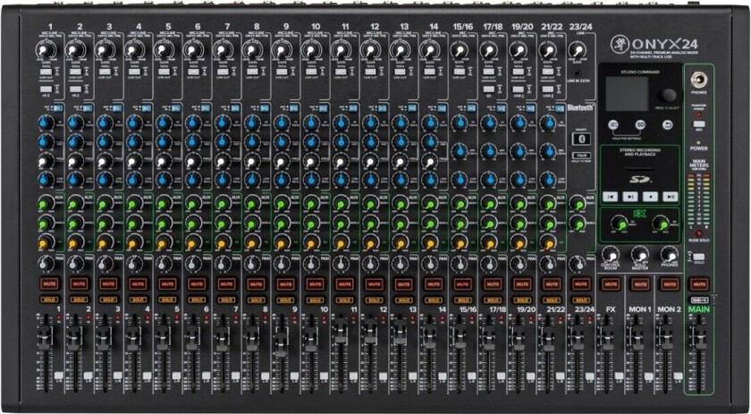 ONYX24 24-Kanals Analog Mikser med Flerspors USB