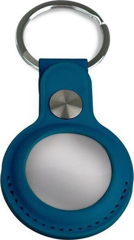 Airtag Key ring - Leather - Navy blue
