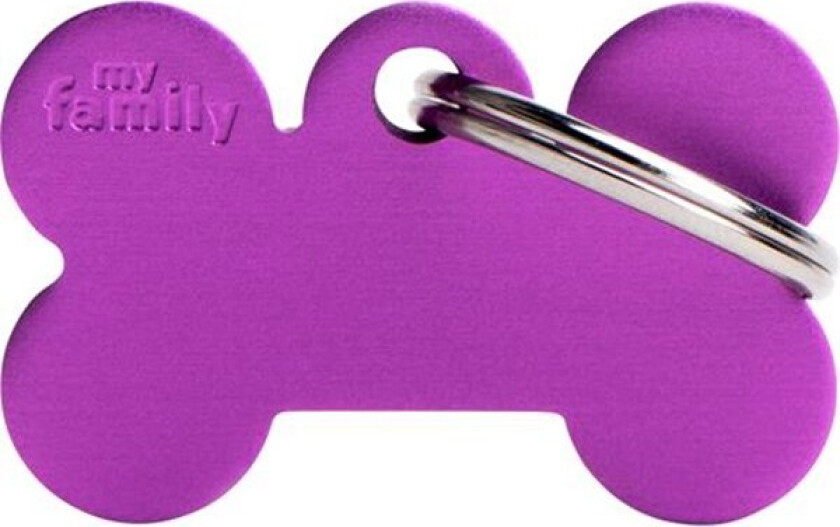 ID Tag Basic collection Small Bone Purble in Aluminum