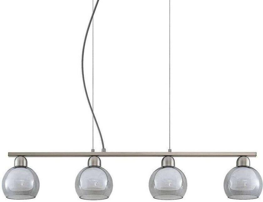 Kaiya hengelampe, glass, 4 lyskilder