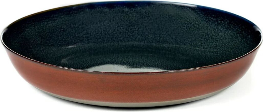 Terres de Rêves Soup Plate M Dark Blue / Rust
