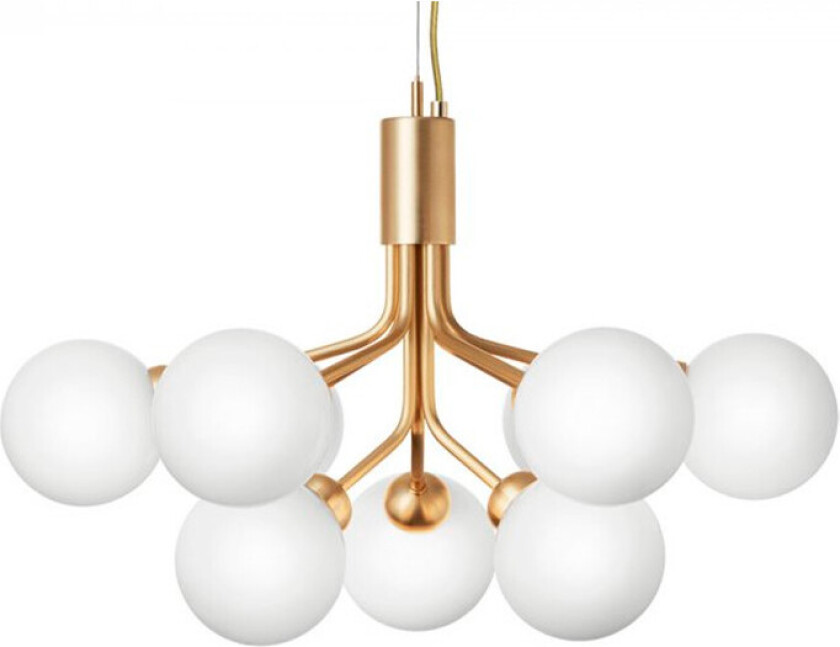 Bilde av Apiales 9 Brushed Brass/ Opal White