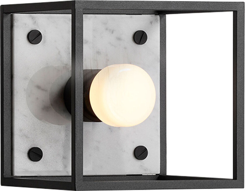 Caged Wall 1.0 Small - Polished White Marble