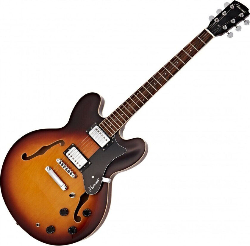 Revival Semiakustisk Gitar Sunburst