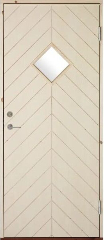 Bilde av Boddørsett Trysil 9x20 Høyre Ubehandlet Bjørkeplywood Og Klart Glass Isolert For Boder