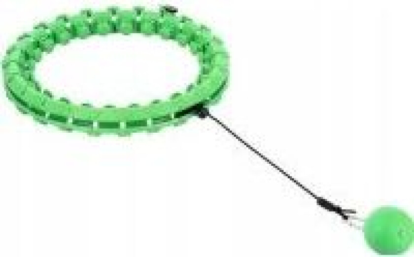 Hula hoop HMS HHW01 med nagler og grønn vekt