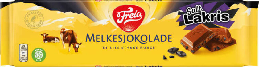Melkesjokolade m/Salt Lakris 190g