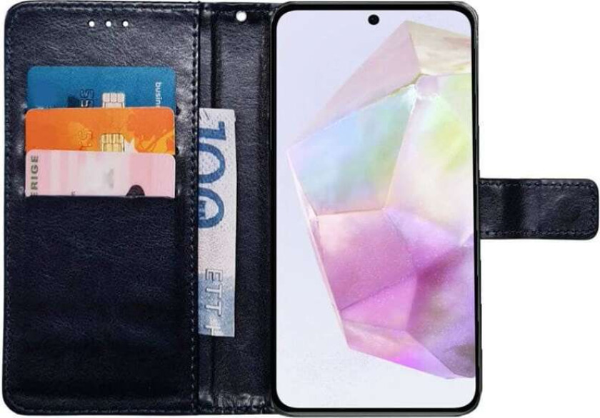 Lommebokdeksel 3-kort Samsung Galaxy A55 - Mørkeblå