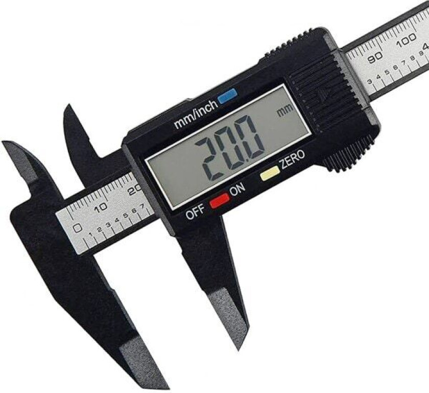 150 mm Elektronisk Digital Caliper Carbon Fiber Skive Vernier Caliper Måler Mikrometer Måleverktøy Digital Linjal