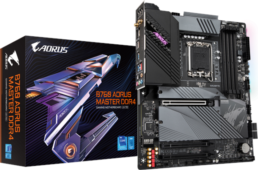 B760 AORUS MASTER DDR4 Hovedkort - Intel B760 - Intel LGA1700 socket - DDR4 RAM - ATX