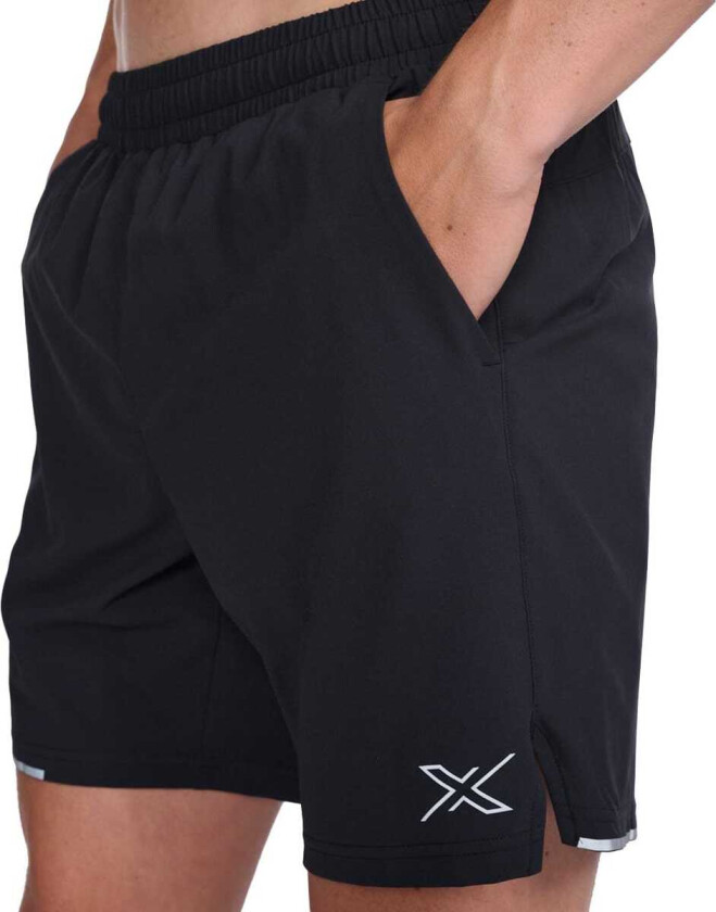 2xu Aero 7 Inch Shorts Black/silver Reflective XL