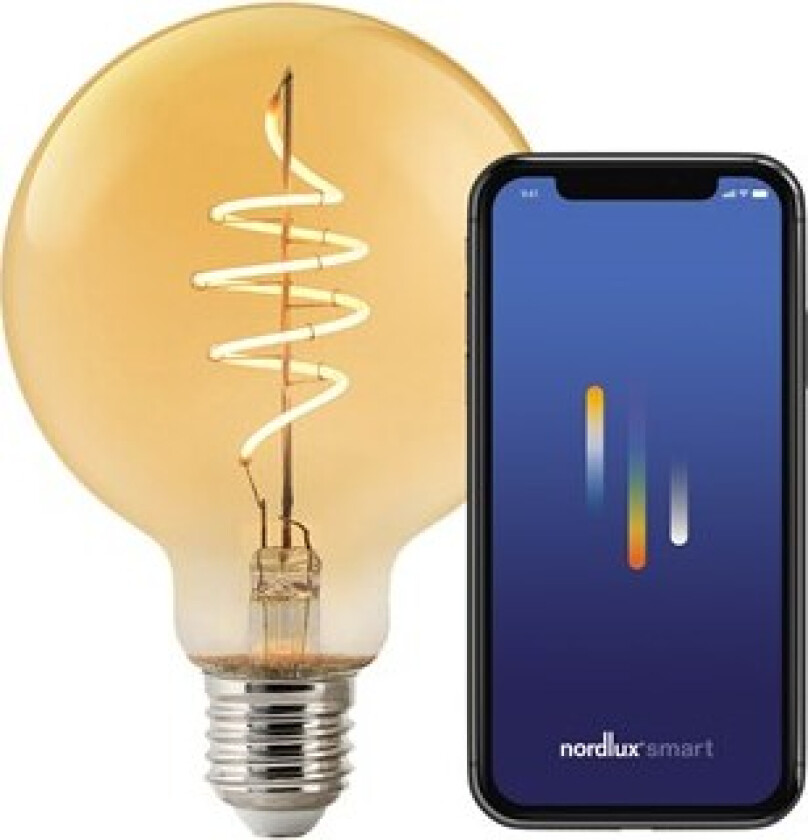 Smart E27 G95 Deco Lyspære Ravfarvet