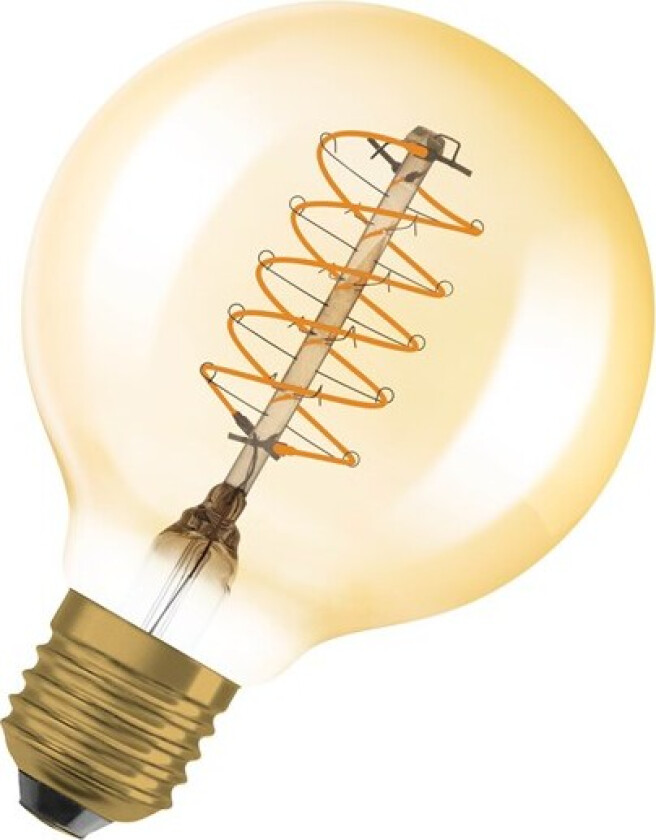 LED-lyspære Vintage 1906 Globe80 7W/822 (48W) Gold Dimmable E27