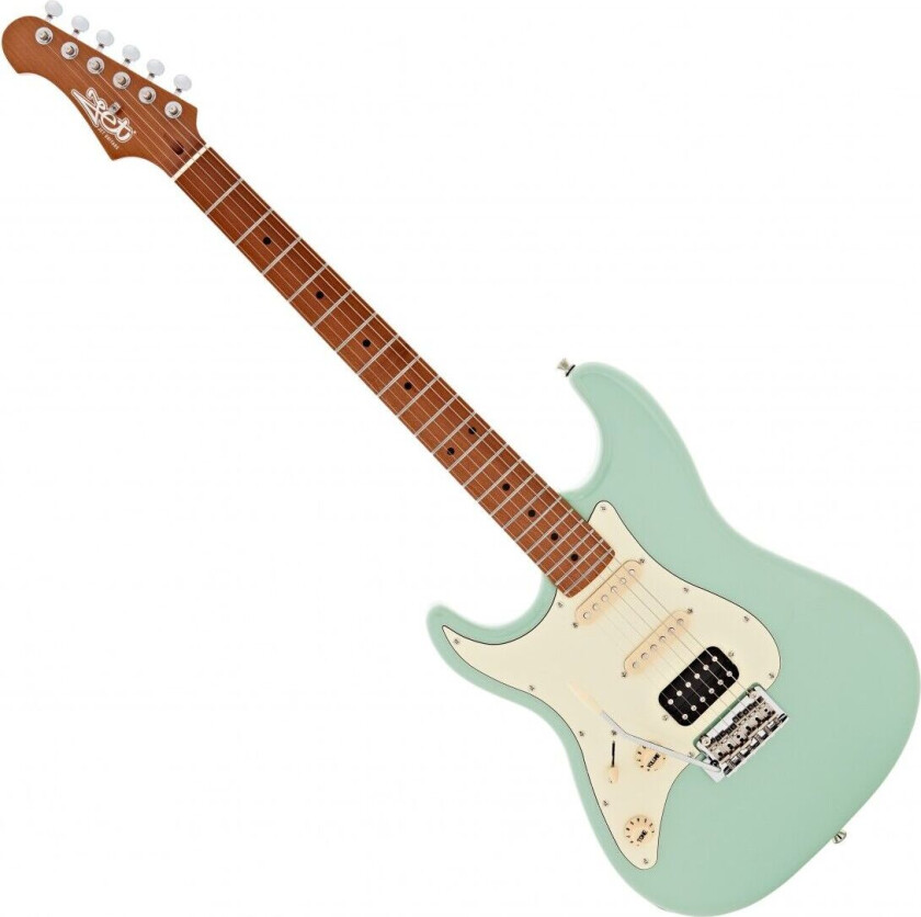 JS-400 HSS Roasted Maple Left Handed Sea Foam Green